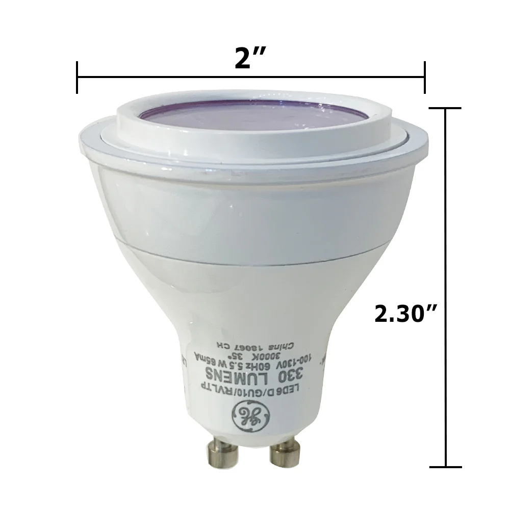 4PK - GE 5.5w LED MR16 GU10 3000K Dimmable Light Bulb - 50w equiv. - Image 5